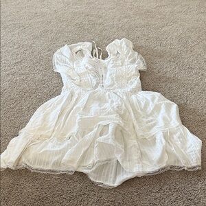 Chelsea & Violet White Lace Mini Dress